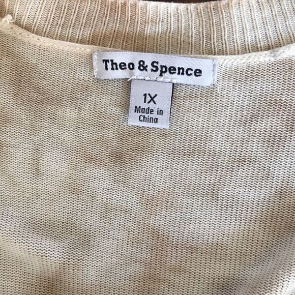 Theo & Spence long cream and latte long sweater - Picture 5 of 15